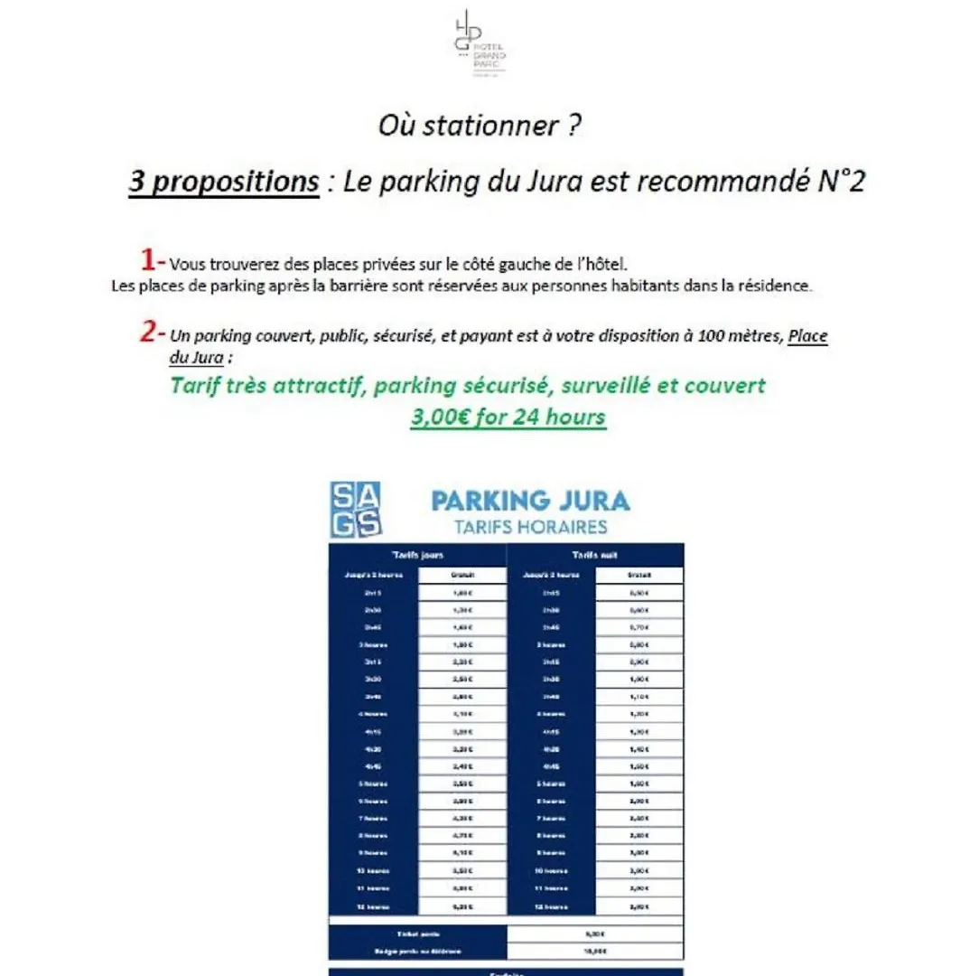 Hotel Du Grand Parc Gex